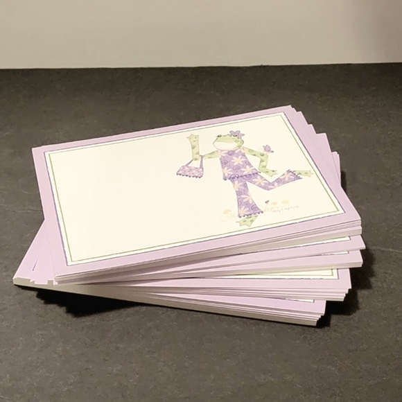 Kelly B. Rightsell Girl Frog Notecard/Invitations (99 cards in set) - Picture 5 of 5